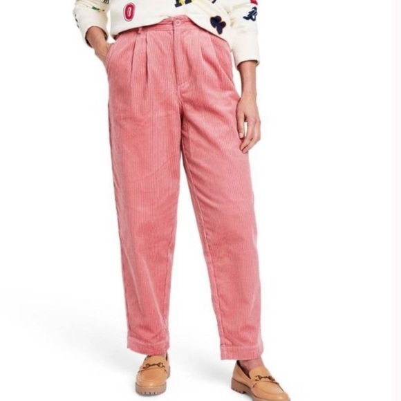Rowing Blazers Rose Pink Straight leg trousers - Picture 1 of 5